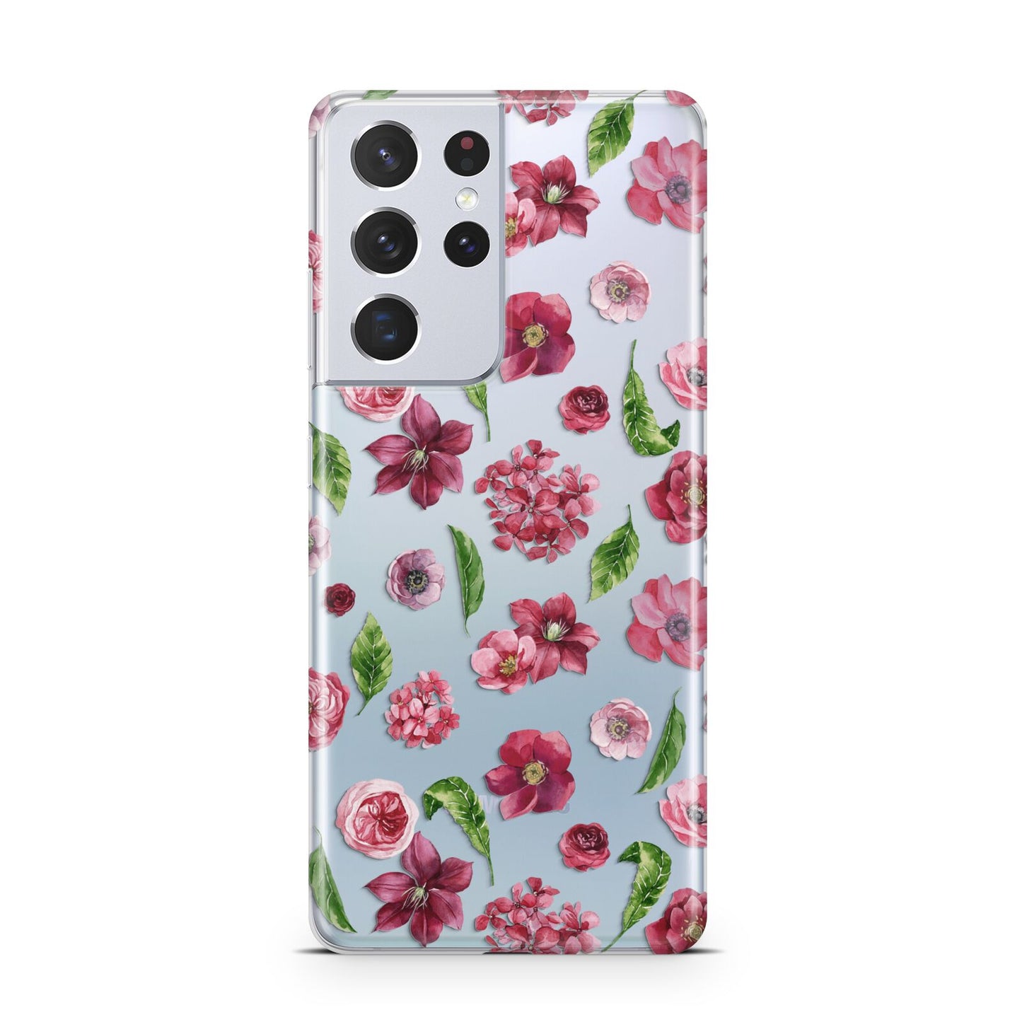 Pink Floral Samsung S21 Ultra Case