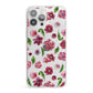 Pink Floral iPhone 13 Pro Max Clear Bumper Case