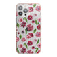 Pink Floral iPhone 13 Pro Max TPU Impact Case with Pink Edges