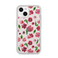 Pink Floral iPhone 14 Clear Tough Case Starlight
