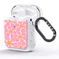 Pink Flowers AirPods Glitter Case Side Image
