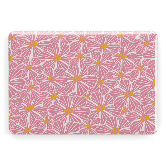 Pink Flowers Apple MacBook Case