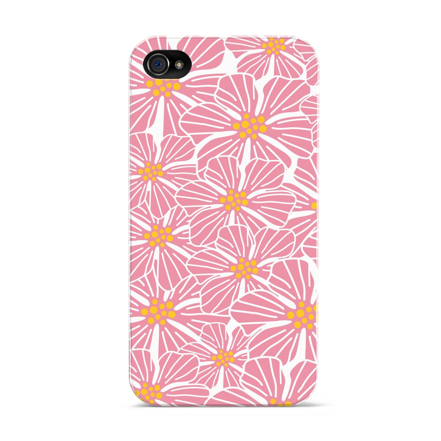 Pink Flowers Apple iPhone 4s Case