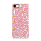 Pink Flowers Apple iPhone 7 8 3D Snap Case