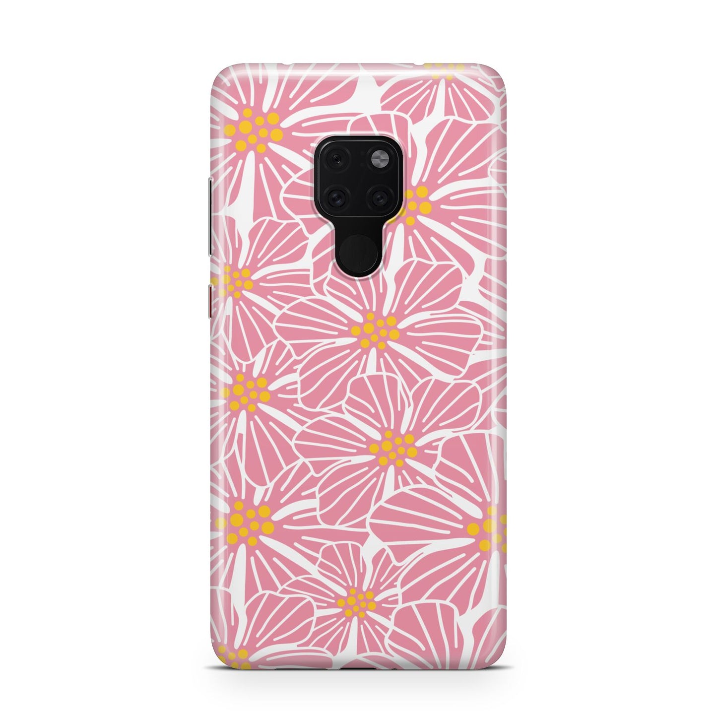 Pink Flowers Huawei Mate 20 Phone Case