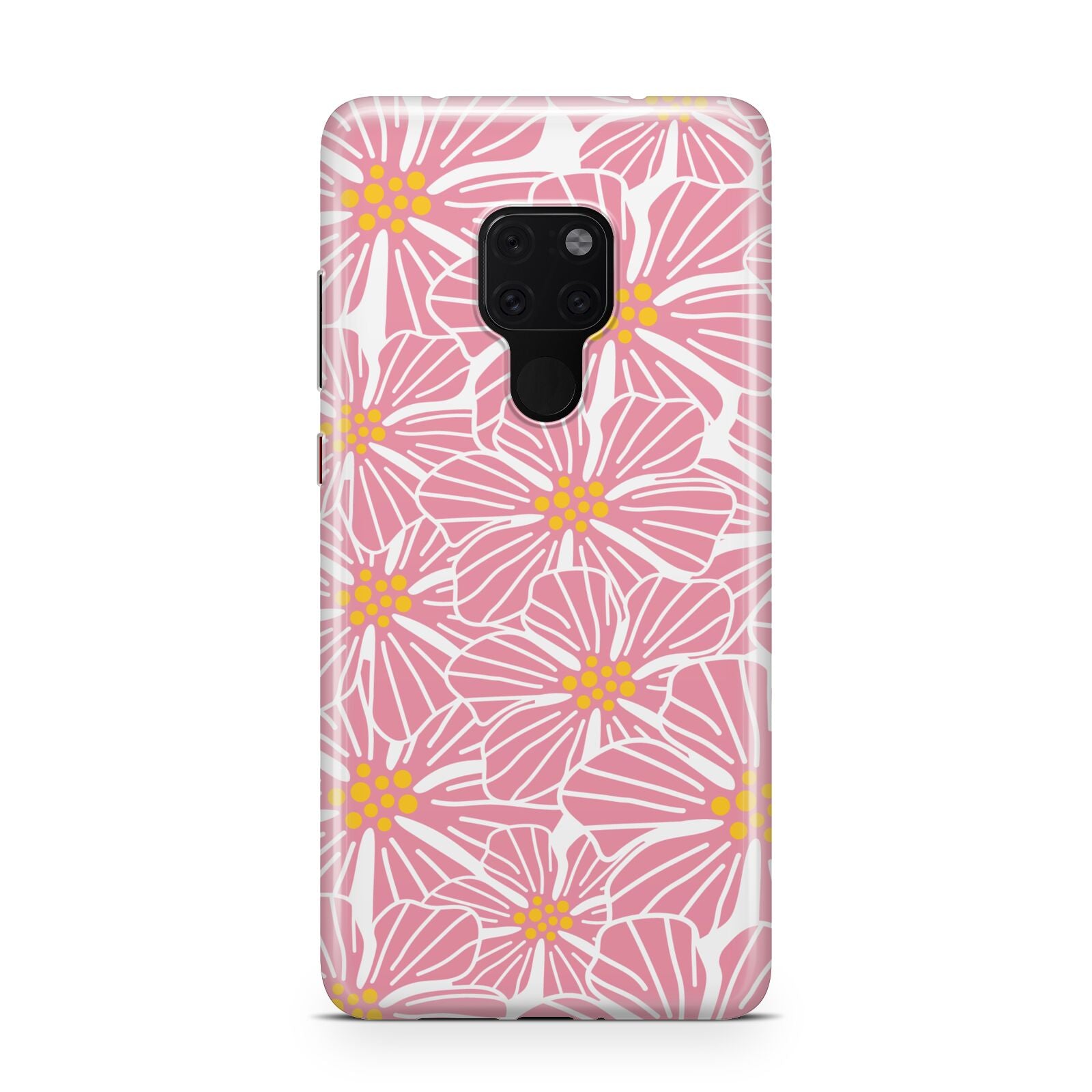 Pink Flowers Huawei Mate 20 Phone Case