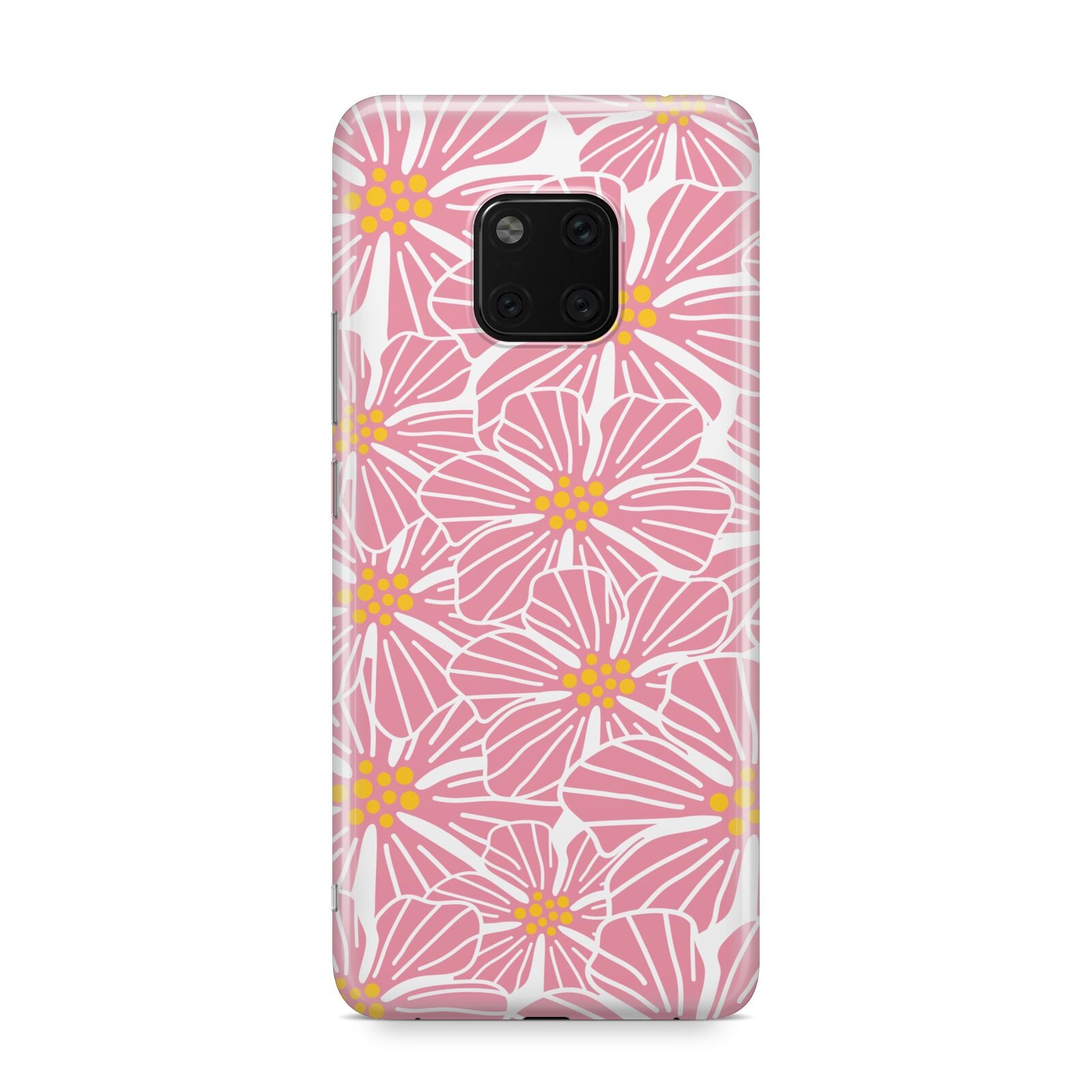 Pink Flowers Huawei Mate 20 Pro Phone Case