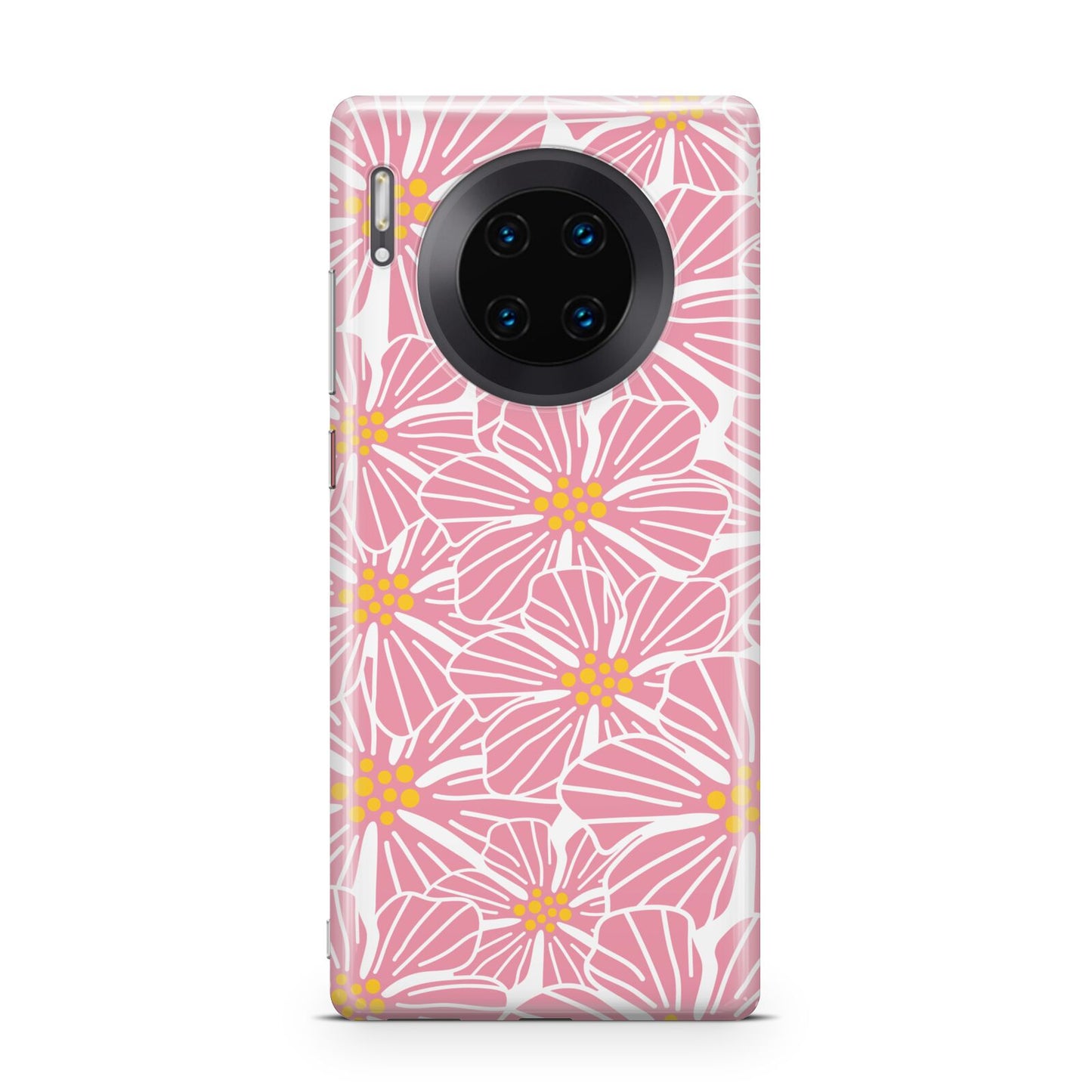 Pink Flowers Huawei Mate 30 Pro Phone Case
