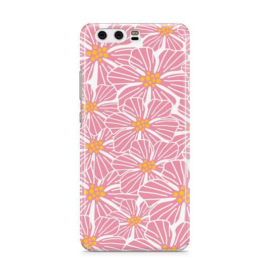 Pink Flowers Huawei P10 Phone Case