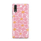 Pink Flowers Huawei P20 Phone Case