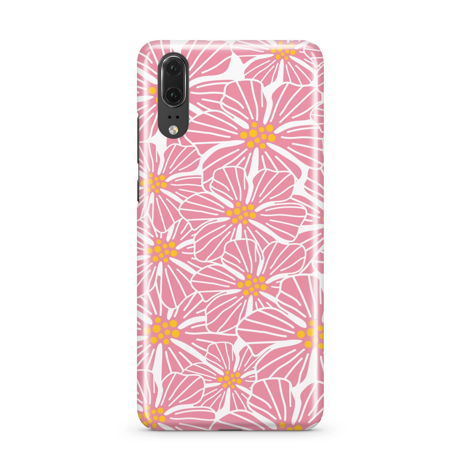 Pink Flowers Huawei P20 Phone Case