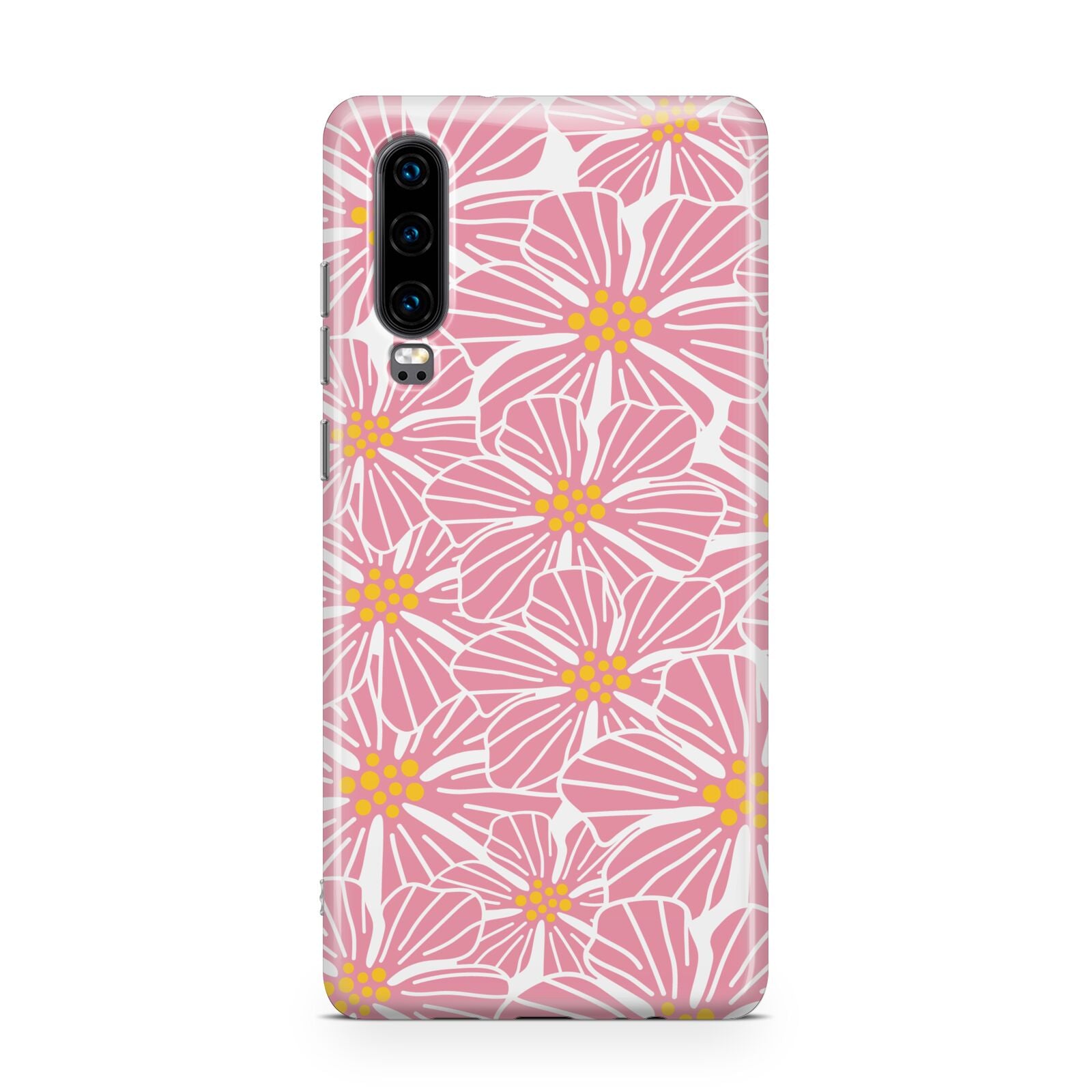 Pink Flowers Huawei P30 Phone Case