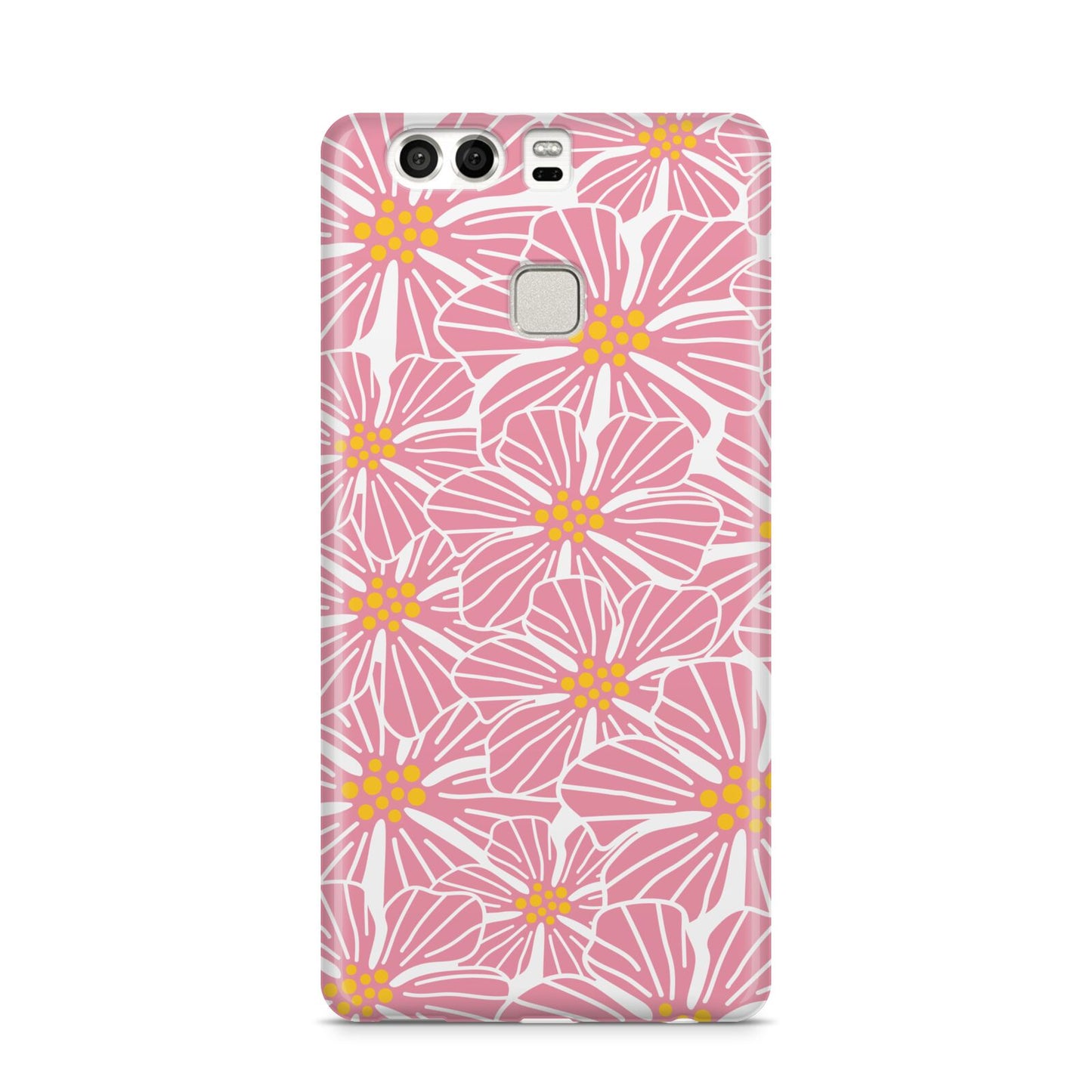 Pink Flowers Huawei P9 Case
