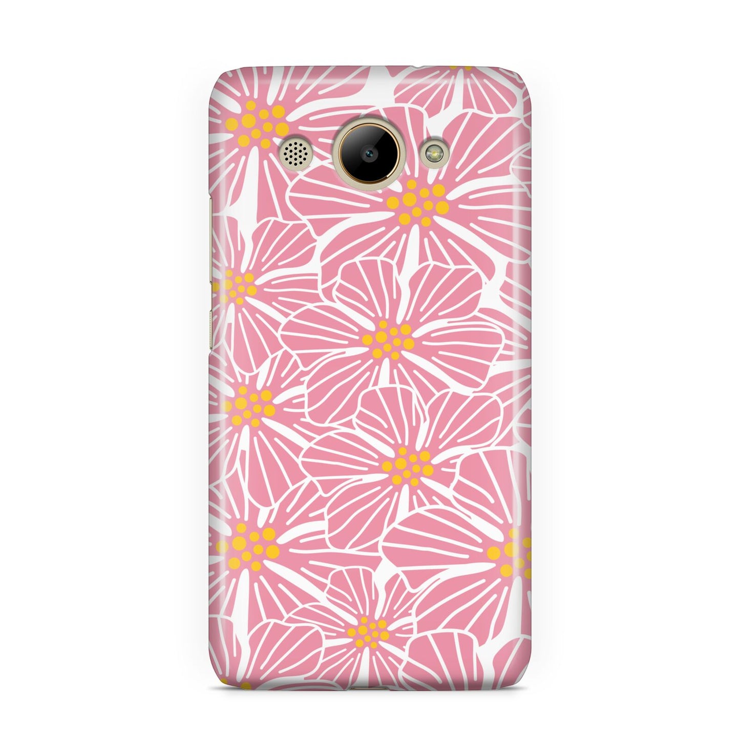 Pink Flowers Huawei Y3 2017