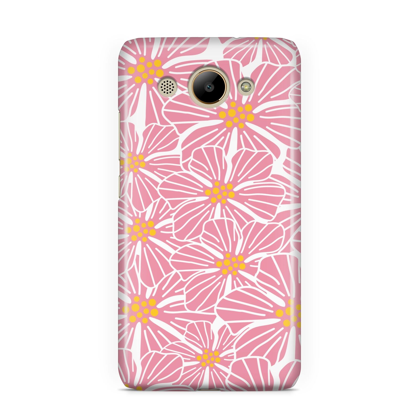 Pink Flowers Huawei Y3 2017