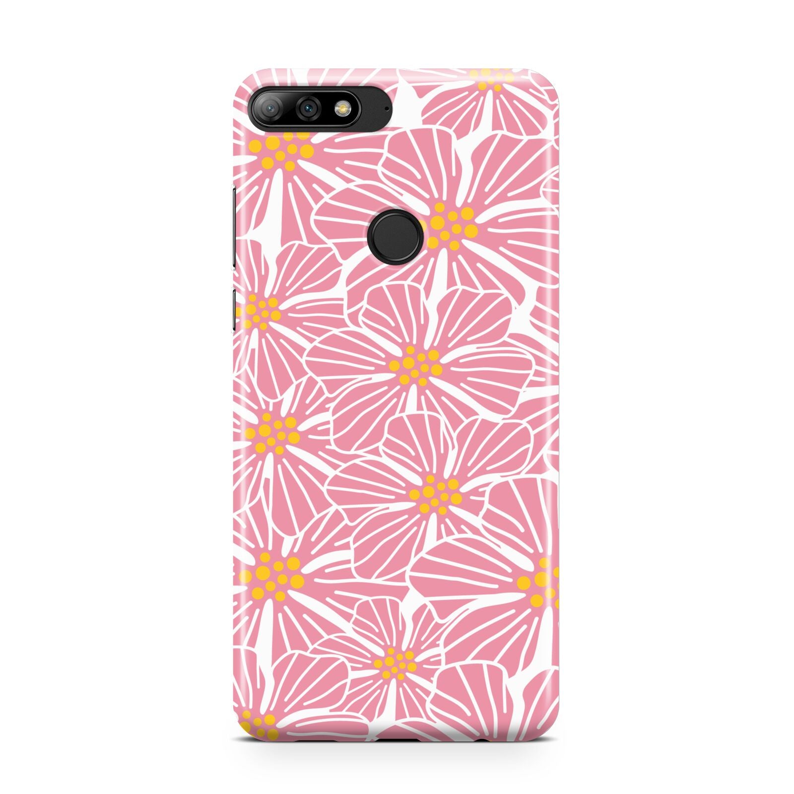 Pink Flowers Huawei Y7 2018