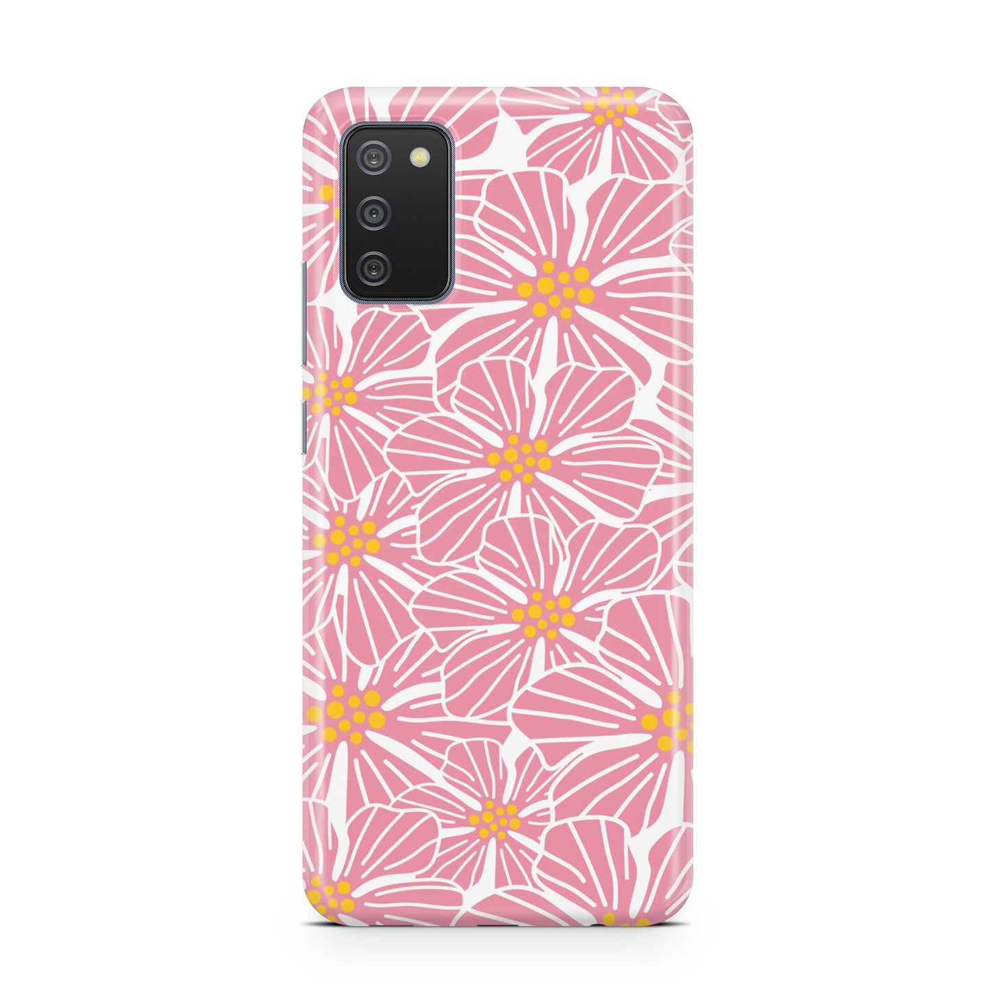Pink Flowers Samsung A02s Case