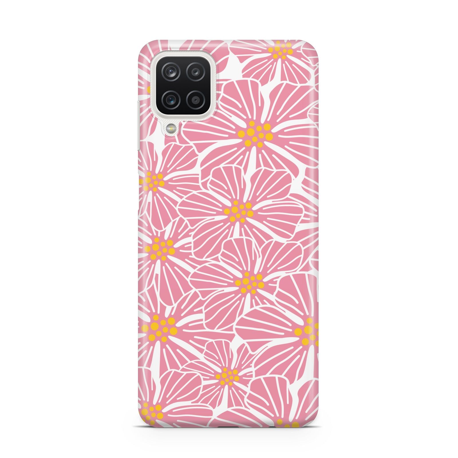 Pink Flowers Samsung A12 Case