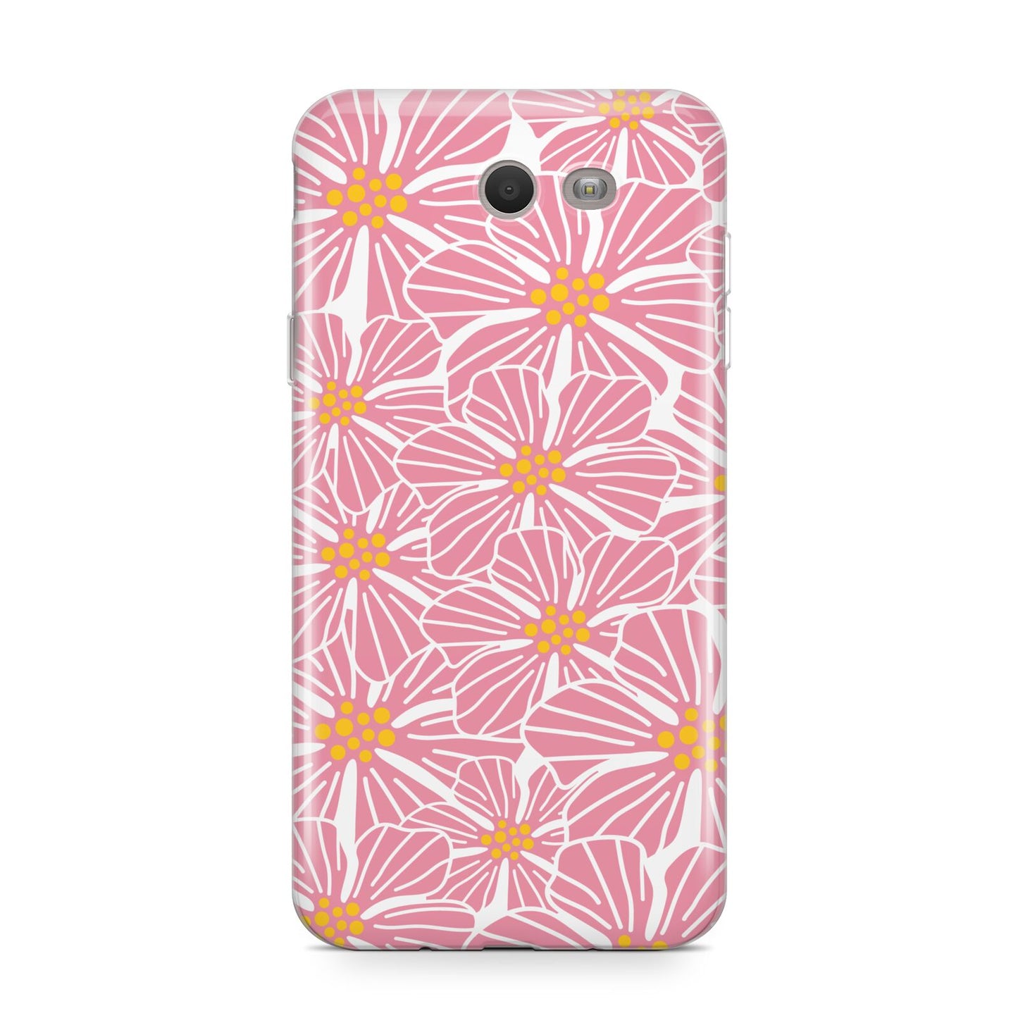 Pink Flowers Samsung Galaxy J7 2017 Case