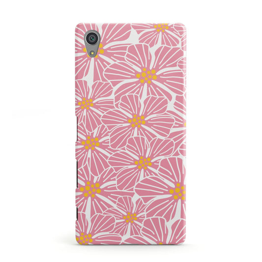 Pink Flowers Sony Xperia Case