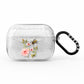 Pink Flowers and Bees AirPods Pro Glitter Case