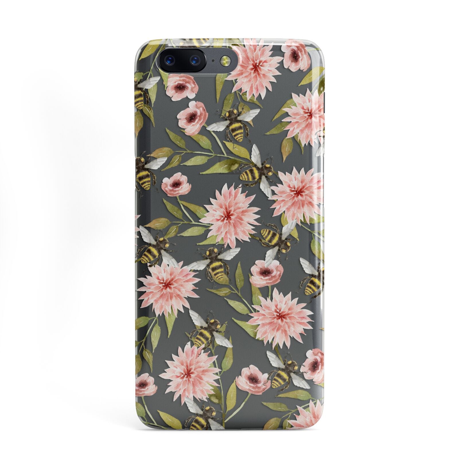 Pink Flowers and Bees OnePlus Case