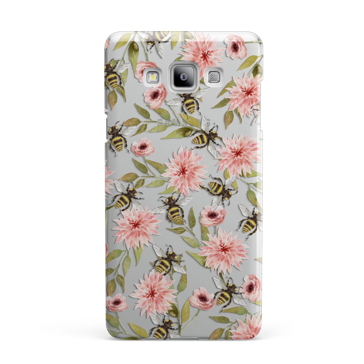 Pink Flowers and Bees Samsung Galaxy A7 2015 Case