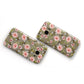 Pink Flowers and Bees Samsung Galaxy Case Flat Overview