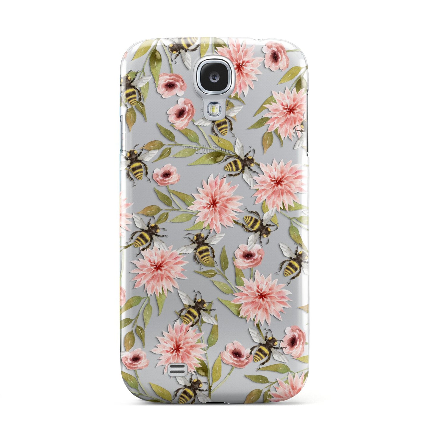 Pink Flowers and Bees Samsung Galaxy S4 Case