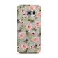 Pink Flowers and Bees Samsung Galaxy S6 Edge Case