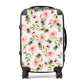Clear Pink Flowers and Bees Suitcase