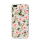 Pink Flowers and Bees iPhone 8 Plus Bumper Case on Silver iPhone