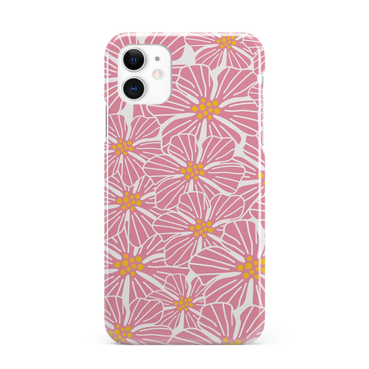 Pink Flowers iPhone 11 3D Snap Case