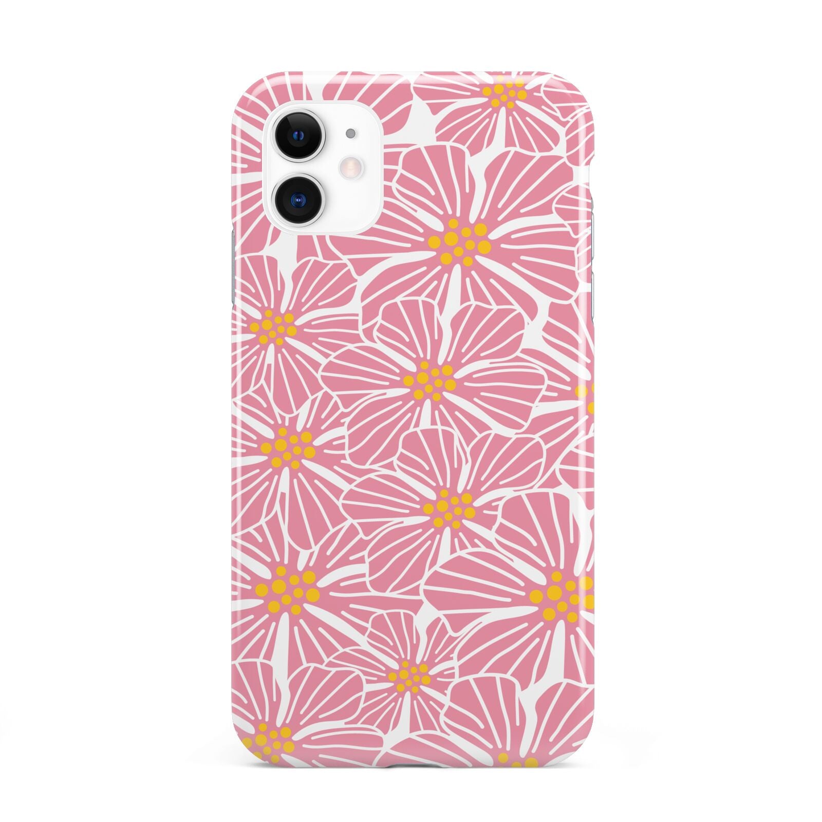 Pink Flowers iPhone 11 3D Tough Case