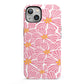 Pink Flowers iPhone 13 Full Wrap 3D Tough Case