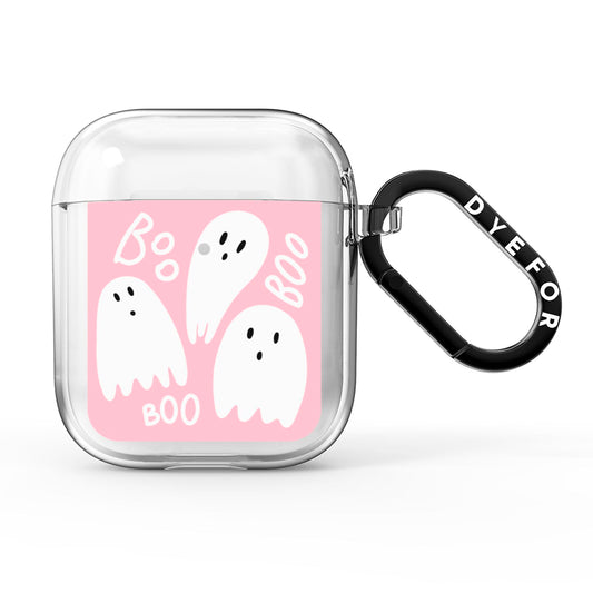 Pink Ghost AirPods Clear Case