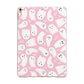Pink Ghost Apple iPad Gold Case
