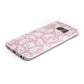 Pink Ghost Protective Samsung Galaxy Case Angled Image
