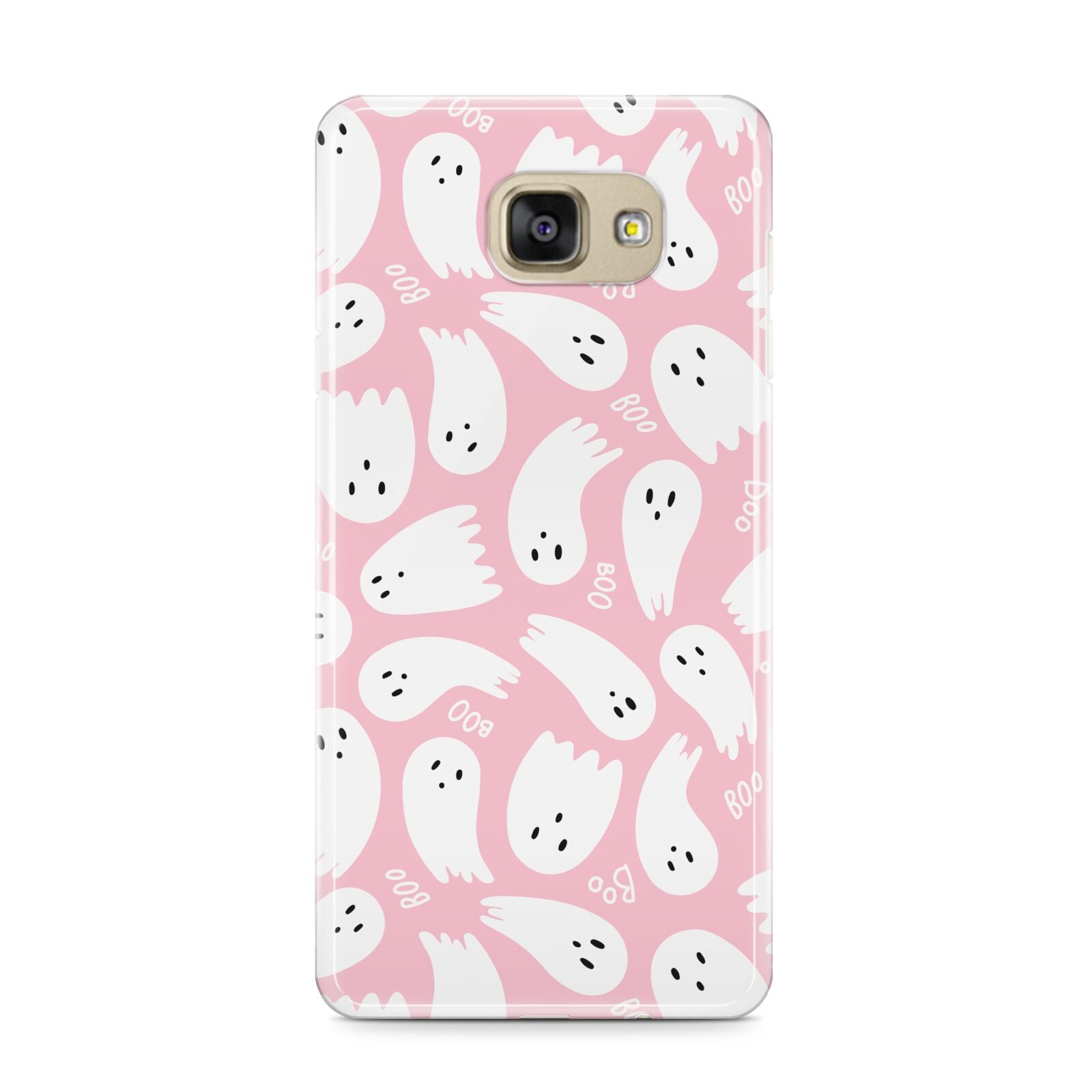 Pink Ghost Samsung Galaxy A9 2016 Case on gold phone