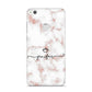 Pink Glitter Marble with Custom Text Huawei P8 Lite Case