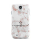 Pink Glitter Marble with Custom Text Samsung Galaxy S4 Case