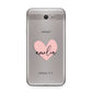 Pink Heart Sketch with Name Samsung Galaxy J7 2017 Case