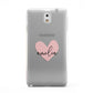 Pink Heart Sketch with Name Samsung Galaxy Note 3 Case