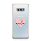 Pink Heart Sketch with Name Samsung Galaxy S10E Case