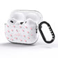 Pink Hearts with Custom Name AirPods Pro Glitter Case Side Image