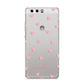 Pink Hearts with Custom Name Huawei P10 Phone Case