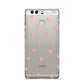 Pink Hearts with Custom Name Huawei P9 Case