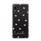 Pink Hearts with Custom Name Huawei Y7 2019