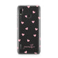 Pink Hearts with Custom Name Huawei Y9 2019