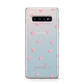Pink Hearts with Custom Name Protective Samsung Galaxy Case